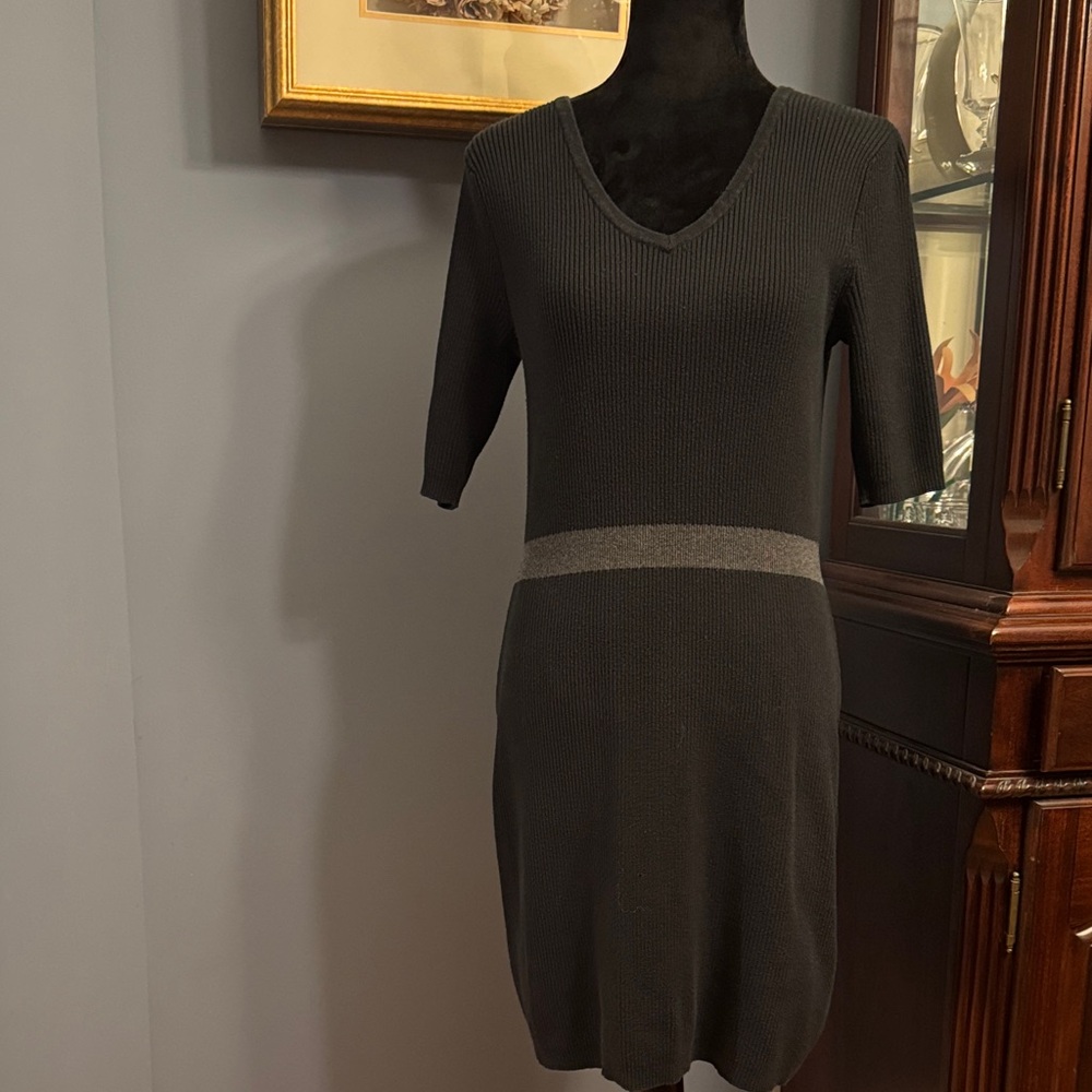 Rib Knit Sweater Dress